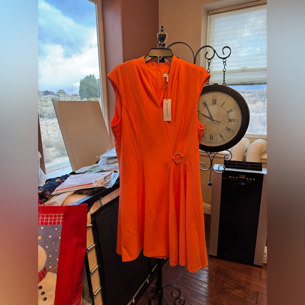 Liz Claiborne Womens Sleeveless A-Line Dress NWT Size 18